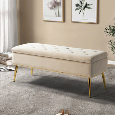 Claxton upholstered clearance storage bench